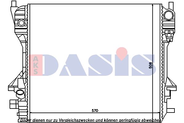 AKS DASIS radiatorius, variklio aušinimas 340050N